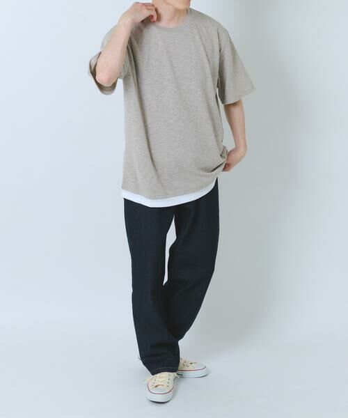 URBAN RESEARCH ITEMS / アーバンリサーチ アイテムズ Tシャツ | 『吸水速乾/UVカット』接触冷感 フェイクレイヤー半袖トップス | 詳細24