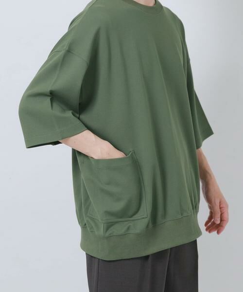 URBAN RESEARCH ITEMS / アーバンリサーチ アイテムズ Tシャツ | サイドストレージ半袖ポンチTops | 詳細1