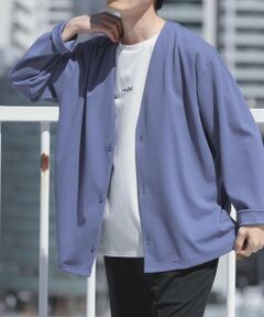 URBAN RESEARCH ITEMS / アーバンリサーチ アイテムズ カーディガン・ボレロ | UVカット梨地カーディガン+刺繍Tシャツセット(楽着シリーズ)