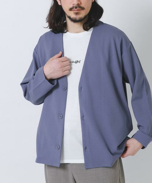 URBAN RESEARCH ITEMS / アーバンリサーチ アイテムズ カーディガン・ボレロ | UVカット梨地カーディガン+刺繍Tシャツセット(楽着シリーズ) | 詳細10