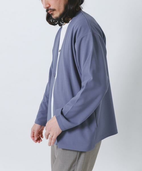 URBAN RESEARCH ITEMS / アーバンリサーチ アイテムズ カーディガン・ボレロ | UVカット梨地カーディガン+刺繍Tシャツセット(楽着シリーズ) | 詳細8