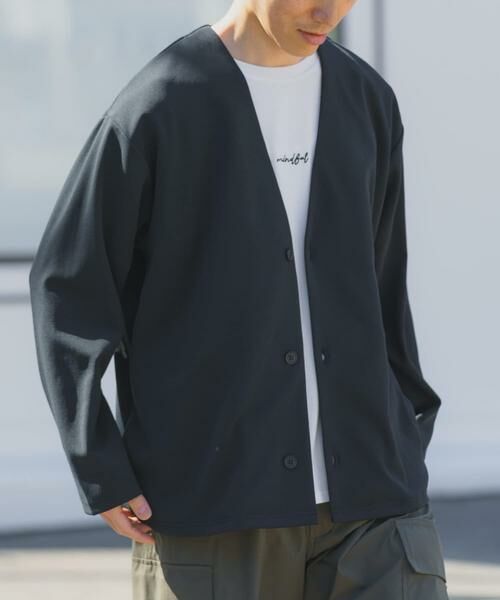 URBAN RESEARCH ITEMS / アーバンリサーチ アイテムズ カーディガン・ボレロ | UVカット梨地カーディガン+刺繍Tシャツセット(楽着シリーズ) | 詳細26