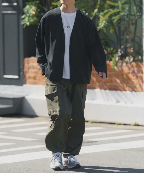 URBAN RESEARCH ITEMS / アーバンリサーチ アイテムズ カーディガン・ボレロ | UVカット梨地カーディガン+刺繍Tシャツセット(楽着シリーズ) | 詳細27