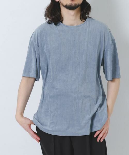 URBAN RESEARCH ITEMS / アーバンリサーチ アイテムズ Tシャツ | 接触冷感フェイクスエード半袖クルーネックTシャツ | 詳細1