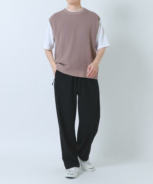 URBAN RESEARCH ITEMS / アーバンリサーチ アイテムズ ニット・セーター | 『接触冷感/抗菌』高機能ニットベスト+5分袖Tシャツset(楽着シリーズ) | 詳細5