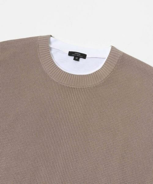 URBAN RESEARCH ITEMS / アーバンリサーチ アイテムズ ニット・セーター | 『接触冷感/抗菌』高機能ニットベスト+5分袖Tシャツset(楽着シリーズ) | 詳細7
