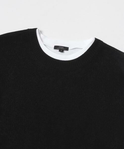 URBAN RESEARCH ITEMS / アーバンリサーチ アイテムズ ニット・セーター | 『接触冷感/抗菌』高機能ニットベスト+5分袖Tシャツset(楽着シリーズ) | 詳細15