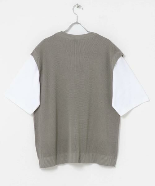URBAN RESEARCH ITEMS / アーバンリサーチ アイテムズ ニット・セーター | 『接触冷感/抗菌』高機能ニットベスト+5分袖Tシャツset(楽着シリーズ) | 詳細25