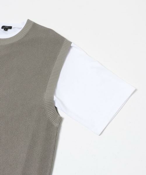 URBAN RESEARCH ITEMS / アーバンリサーチ アイテムズ ニット・セーター | 『接触冷感/抗菌』高機能ニットベスト+5分袖Tシャツset(楽着シリーズ) | 詳細30