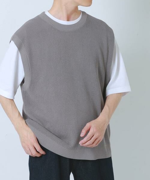 URBAN RESEARCH ITEMS / アーバンリサーチ アイテムズ ニット・セーター | 『接触冷感/抗菌』高機能ニットベスト+5分袖Tシャツset(楽着シリーズ) | 詳細18