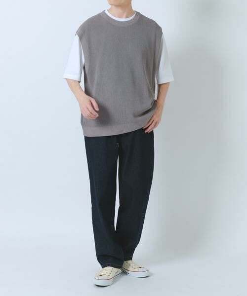 URBAN RESEARCH ITEMS / アーバンリサーチ アイテムズ ニット・セーター | 『接触冷感/抗菌』高機能ニットベスト+5分袖Tシャツset(楽着シリーズ) | 詳細21