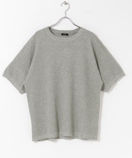 URBAN RESEARCH ITEMS / アーバンリサーチ アイテムズ ニット・セーター | 『接触冷感/洗濯可/毛玉防止』高機能ドライタッチメランジニットTシャツ | 詳細5