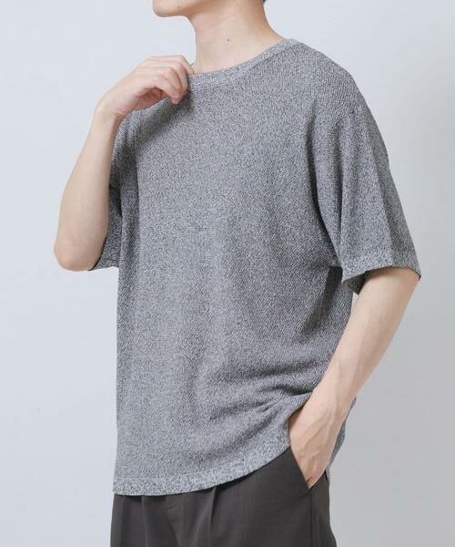 URBAN RESEARCH ITEMS / アーバンリサーチ アイテムズ ニット・セーター | 『接触冷感/洗濯可/毛玉防止』高機能ドライタッチメランジニットTシャツ | 詳細7