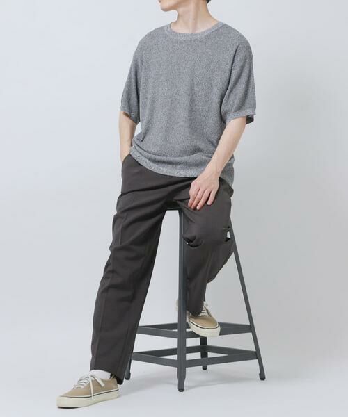 URBAN RESEARCH ITEMS / アーバンリサーチ アイテムズ ニット・セーター | 『接触冷感/洗濯可/毛玉防止』高機能ドライタッチメランジニットTシャツ | 詳細18