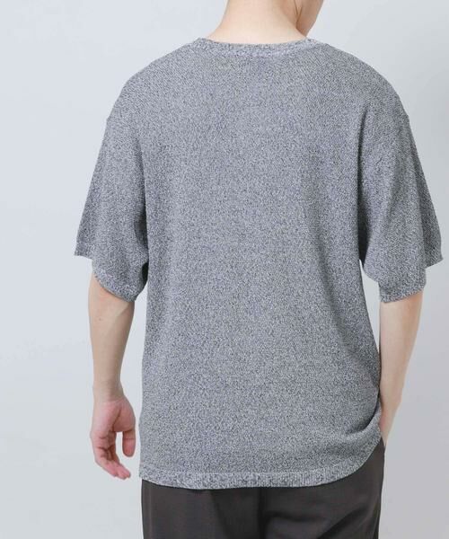 URBAN RESEARCH ITEMS / アーバンリサーチ アイテムズ ニット・セーター | 『接触冷感/洗濯可/毛玉防止』高機能ドライタッチメランジニットTシャツ | 詳細8