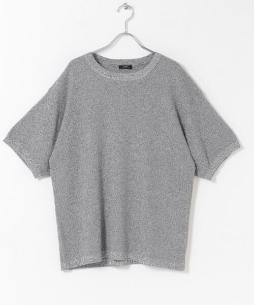 URBAN RESEARCH ITEMS / アーバンリサーチ アイテムズ ニット・セーター | 『接触冷感/洗濯可/毛玉防止』高機能ドライタッチメランジニットTシャツ | 詳細13