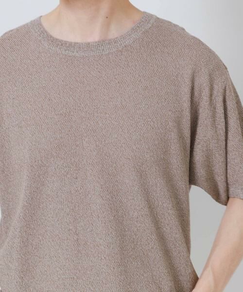 URBAN RESEARCH ITEMS / アーバンリサーチ アイテムズ ニット・セーター | 『接触冷感/洗濯可/毛玉防止』高機能ドライタッチメランジニットTシャツ | 詳細17