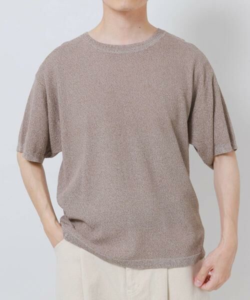 URBAN RESEARCH ITEMS / アーバンリサーチ アイテムズ ニット・セーター | 『接触冷感/洗濯可/毛玉防止』高機能ドライタッチメランジニットTシャツ | 詳細20