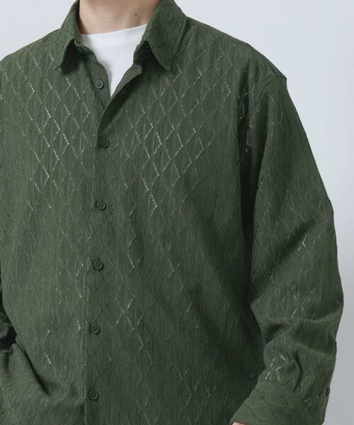 URBAN RESEARCH ITEMS / アーバンリサーチ アイテムズ シャツ・ブラウス | ジオメレースレギュラーカラーシャツ | 詳細1