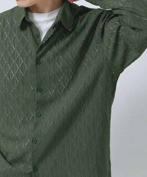 URBAN RESEARCH ITEMS / アーバンリサーチ アイテムズ シャツ・ブラウス | ジオメレースレギュラーカラーシャツ | 詳細2