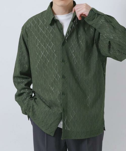 URBAN RESEARCH ITEMS / アーバンリサーチ アイテムズ シャツ・ブラウス | ジオメレースレギュラーカラーシャツ | 詳細5