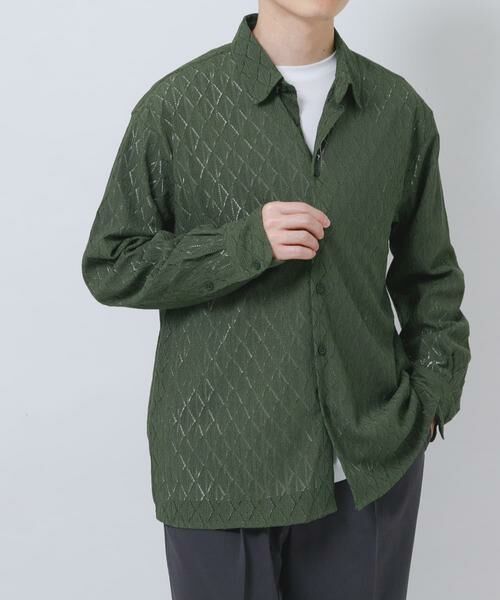 URBAN RESEARCH ITEMS / アーバンリサーチ アイテムズ シャツ・ブラウス | ジオメレースレギュラーカラーシャツ | 詳細6