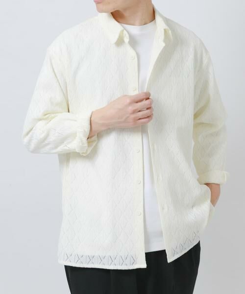 URBAN RESEARCH ITEMS / アーバンリサーチ アイテムズ シャツ・ブラウス | ジオメレースレギュラーカラーシャツ | 詳細14