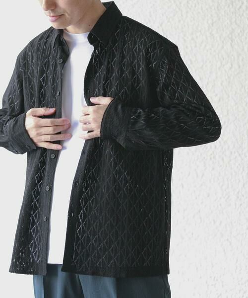 URBAN RESEARCH ITEMS / アーバンリサーチ アイテムズ シャツ・ブラウス | ジオメレースレギュラーカラーシャツ | 詳細20