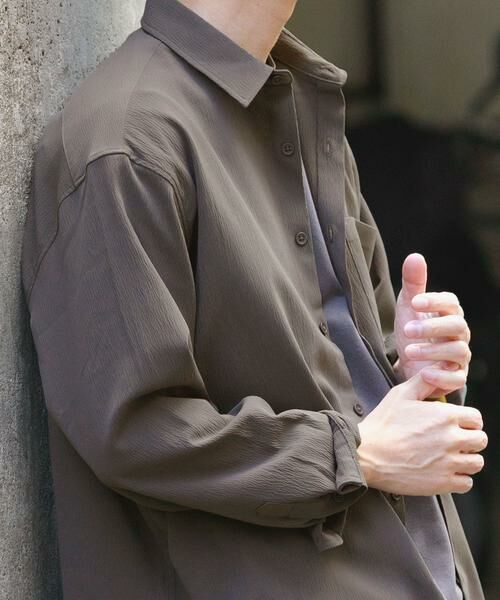 URBAN RESEARCH ITEMS / アーバンリサーチ アイテムズ シャツ・ブラウス | ヨウリュウレギュラーカラー長袖シャツ | 詳細1