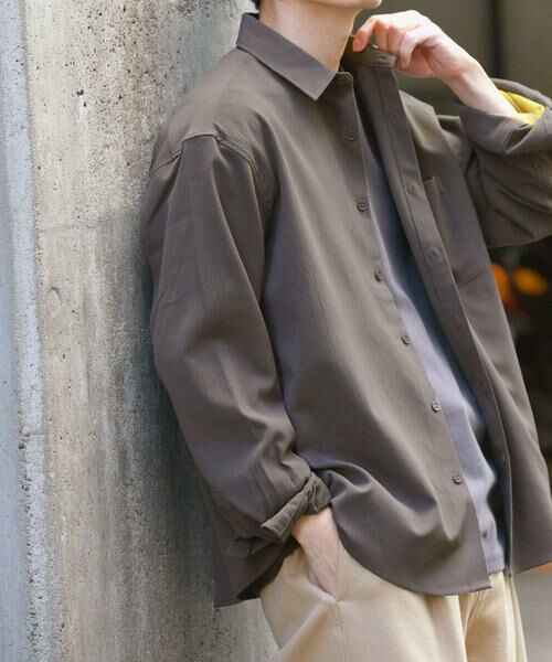 URBAN RESEARCH ITEMS / アーバンリサーチ アイテムズ シャツ・ブラウス | ヨウリュウレギュラーカラー長袖シャツ | 詳細2