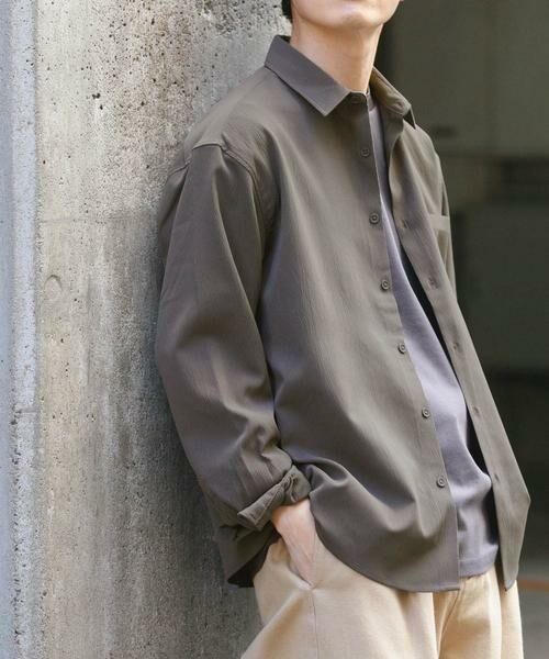 URBAN RESEARCH ITEMS / アーバンリサーチ アイテムズ シャツ・ブラウス | ヨウリュウレギュラーカラー長袖シャツ | 詳細3