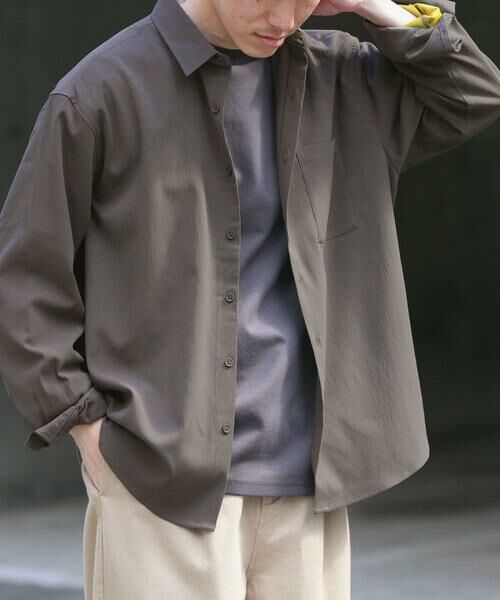 URBAN RESEARCH ITEMS / アーバンリサーチ アイテムズ シャツ・ブラウス | ヨウリュウレギュラーカラー長袖シャツ | 詳細5