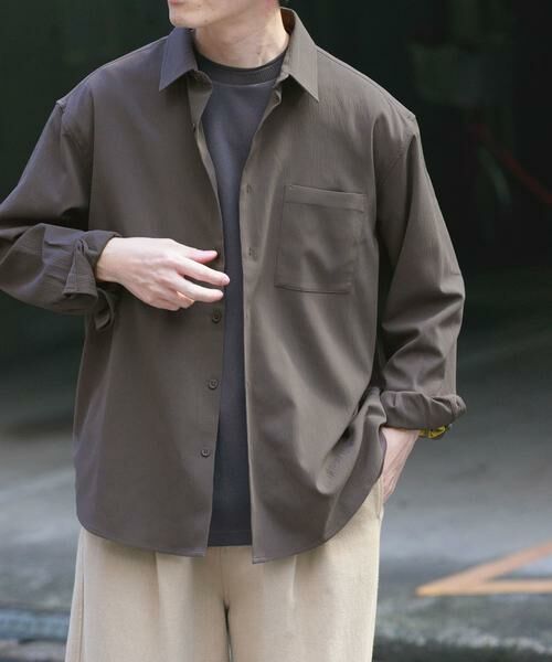 URBAN RESEARCH ITEMS / アーバンリサーチ アイテムズ シャツ・ブラウス | ヨウリュウレギュラーカラー長袖シャツ | 詳細7