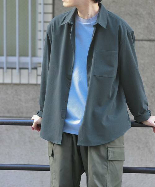 URBAN RESEARCH ITEMS / アーバンリサーチ アイテムズ シャツ・ブラウス | ヨウリュウレギュラーカラー長袖シャツ | 詳細13