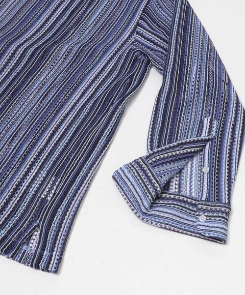 URBAN RESEARCH ITEMS / アーバンリサーチ アイテムズ シャツ・ブラウス | マルチストライプレースオープンカラーシャツ | 詳細17