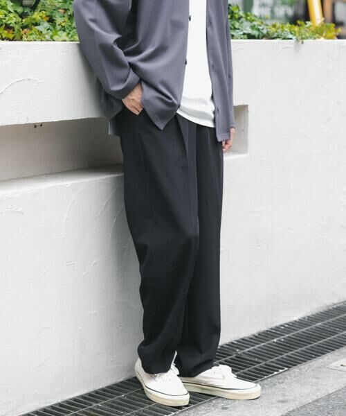 URBAN RESEARCH ITEMS / アーバンリサーチ アイテムズ その他パンツ | 接触冷感 TRテーパードスラックス(ブラック)