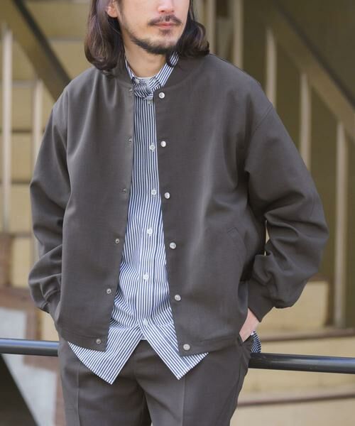 URBAN RESEARCH ITEMS / アーバンリサーチ アイテムズ ブルゾン | 『イージーケア/吸水速乾/接触冷感』高機能ドライタッチスナップブルゾン（スミクロ）