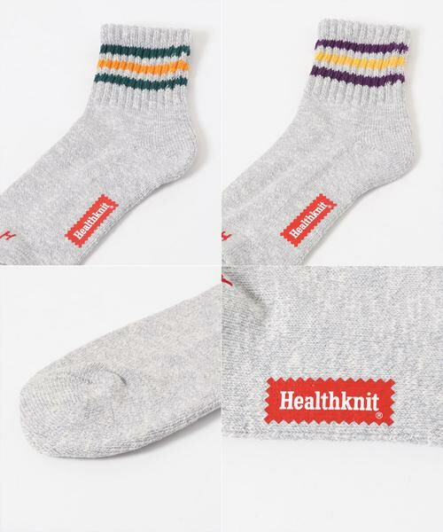 URBAN RESEARCH ITEMS / アーバンリサーチ アイテムズ ソックス | Healthknit　スラブ 3Line ミドルソックス3P | 詳細5