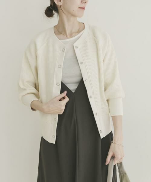 URBAN RESEARCH ITEMS / アーバンリサーチ アイテムズ カーディガン・ボレロ | 針抜きドルマンカーディガン | 詳細10