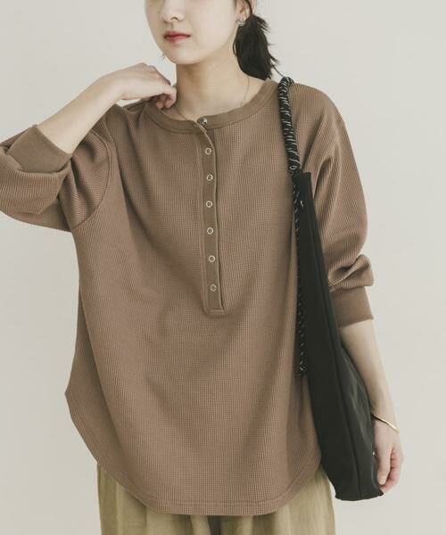 URBAN RESEARCH ITEMS / アーバンリサーチ アイテムズ Tシャツ | 2WAYワッフルプルオーバー | 詳細1