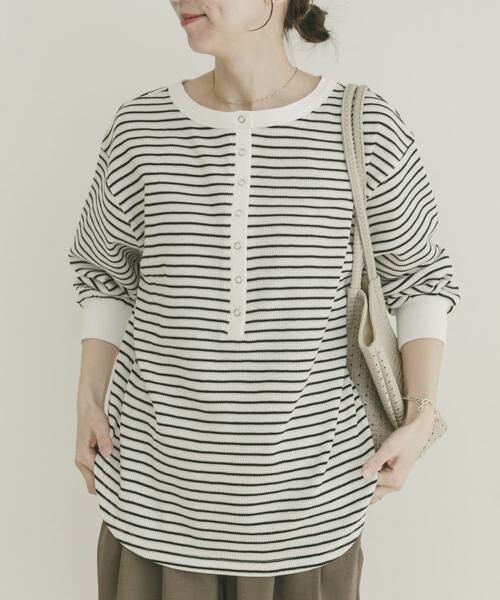 URBAN RESEARCH ITEMS / アーバンリサーチ アイテムズ Tシャツ | 2WAYワッフルプルオーバー | 詳細14