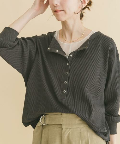 URBAN RESEARCH ITEMS / アーバンリサーチ アイテムズ Tシャツ | 2WAYワッフルプルオーバー | 詳細20