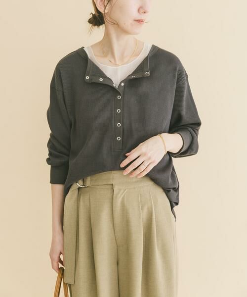 URBAN RESEARCH ITEMS / アーバンリサーチ アイテムズ Tシャツ | 2WAYワッフルプルオーバー | 詳細21