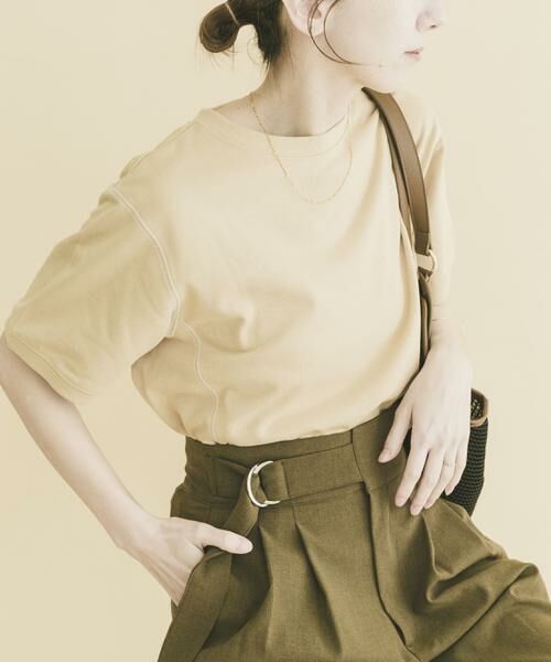 URBAN RESEARCH ITEMS / アーバンリサーチ アイテムズ スウェット | カラーステッチスウェット（ベージュ）