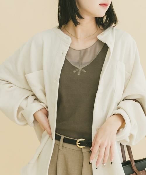 URBAN RESEARCH ITEMS / アーバンリサーチ アイテムズ タンクトップ | フハクキリカエタンクトップ（チャコールグレー）