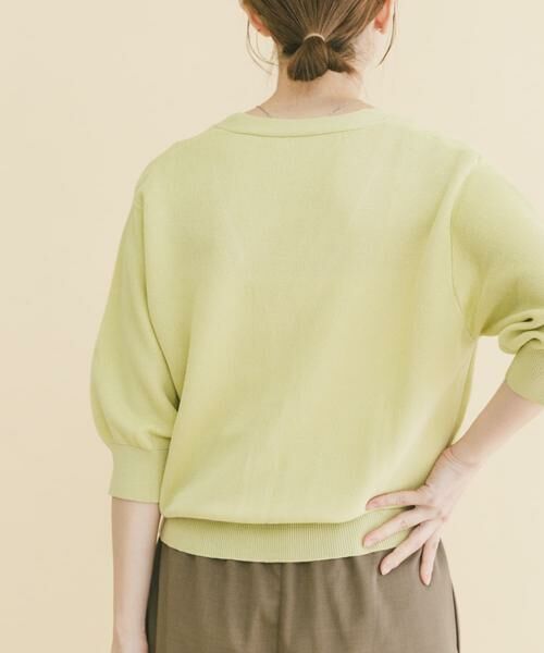 URBAN RESEARCH ITEMS / アーバンリサーチ アイテムズ カーディガン・ボレロ | Vネックハーフスリーブニットカーディガン | 詳細3