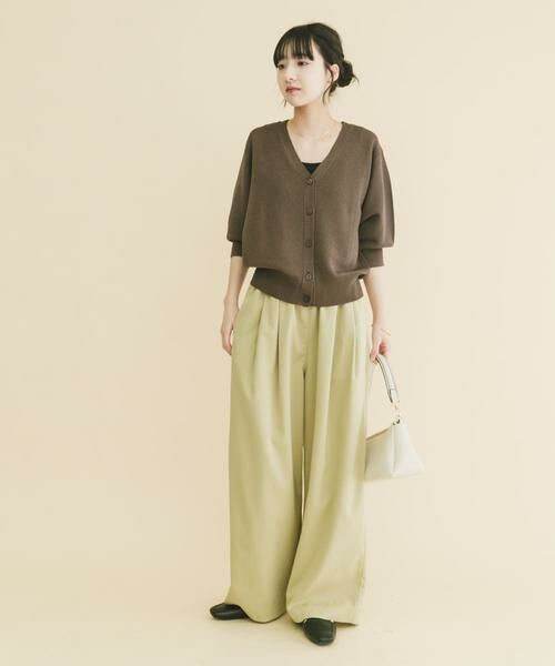 URBAN RESEARCH ITEMS / アーバンリサーチ アイテムズ カーディガン・ボレロ | Vネックハーフスリーブニットカーディガン | 詳細11