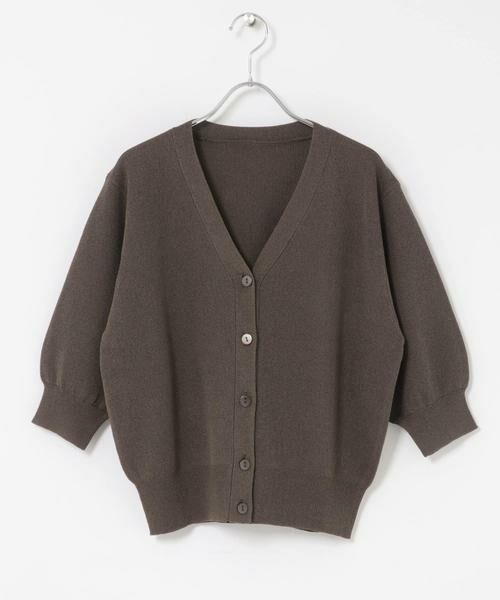 URBAN RESEARCH ITEMS / アーバンリサーチ アイテムズ カーディガン・ボレロ | Vネックハーフスリーブニットカーディガン | 詳細13
