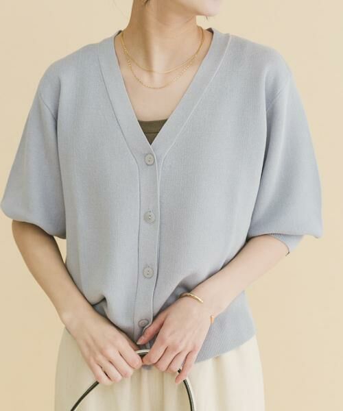 URBAN RESEARCH ITEMS / アーバンリサーチ アイテムズ カーディガン・ボレロ | Vネックハーフスリーブニットカーディガン | 詳細21