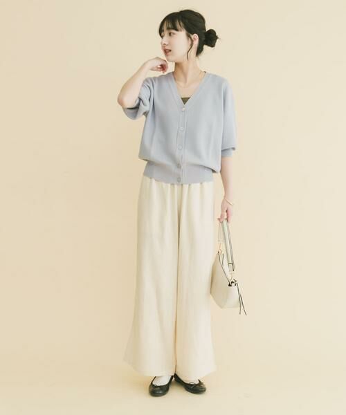 URBAN RESEARCH ITEMS / アーバンリサーチ アイテムズ カーディガン・ボレロ | Vネックハーフスリーブニットカーディガン | 詳細24